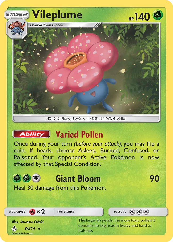 Vileplume, Unbroken Bonds #8/214