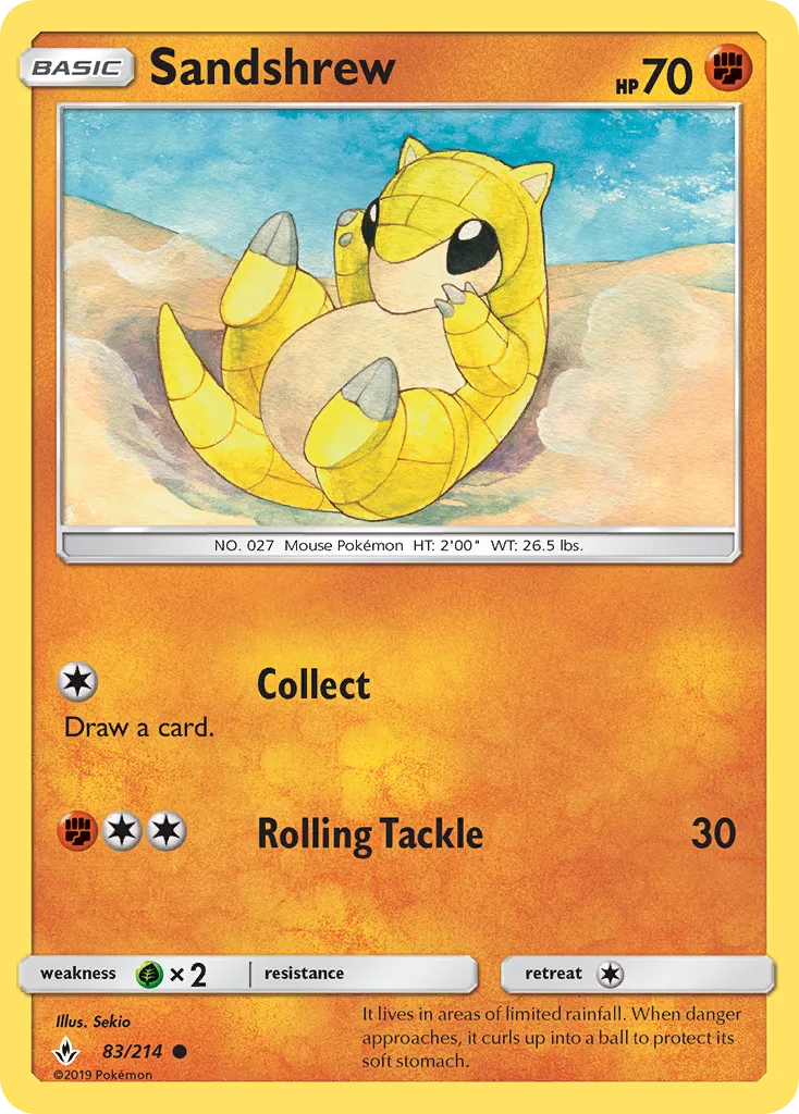 Sandshrew, Unbroken Bonds #83/214