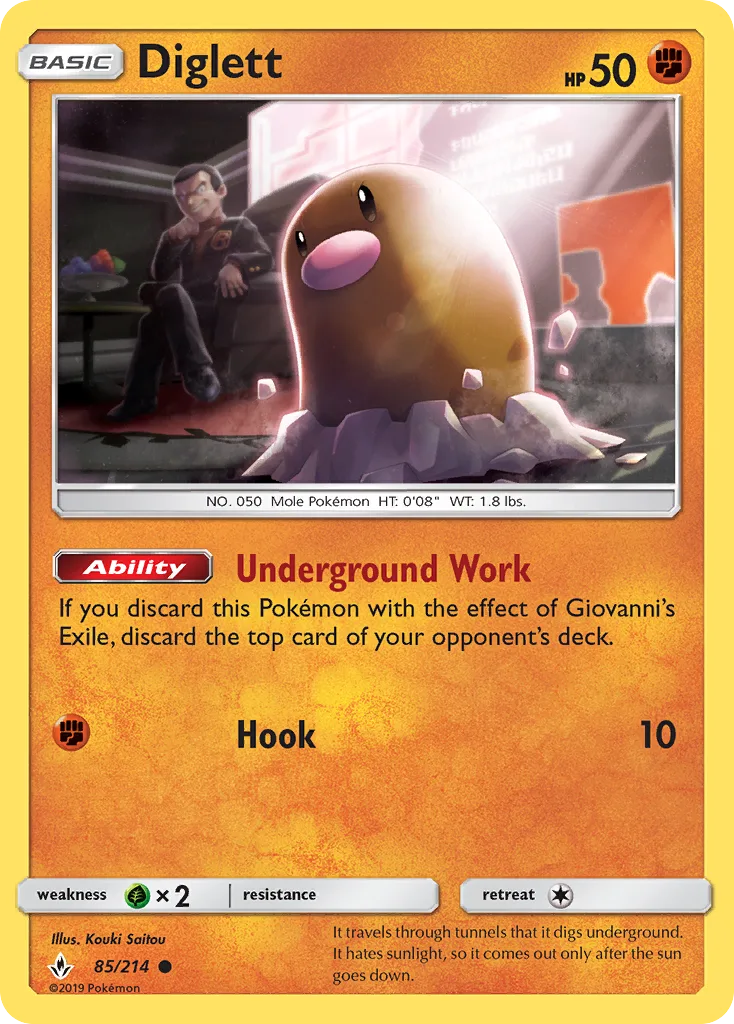 Diglett, Unbroken Bonds #85/214