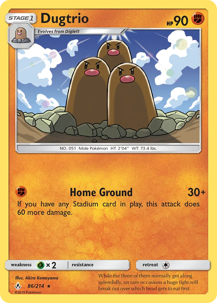 Dugtrio, Unbroken Bonds #86/214