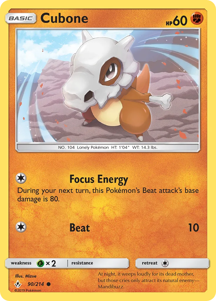 Cubone, Unbroken Bonds #90/214