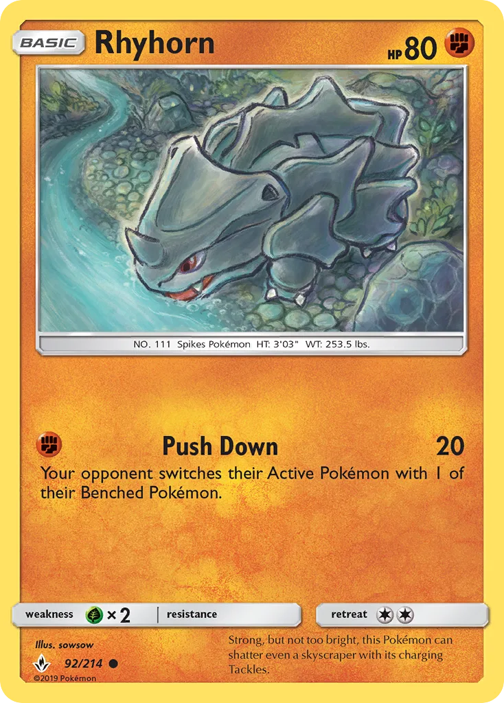 Rhyhorn, Unbroken Bonds #92/214