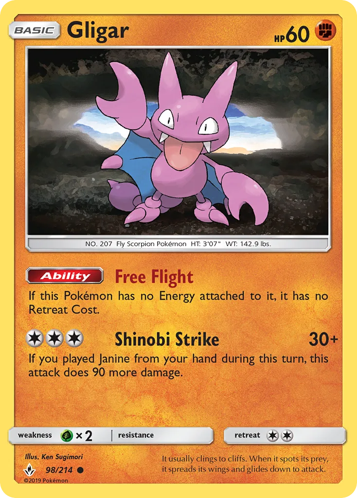 Gligar, Unbroken Bonds #98/214