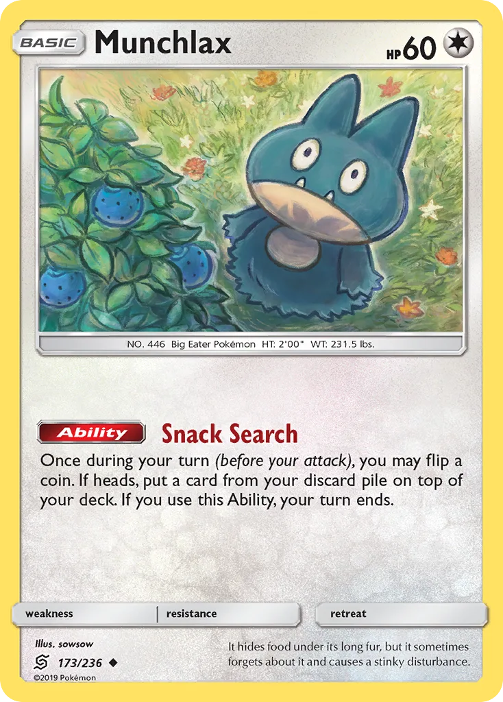 Munchlax, Unified Minds #173/236