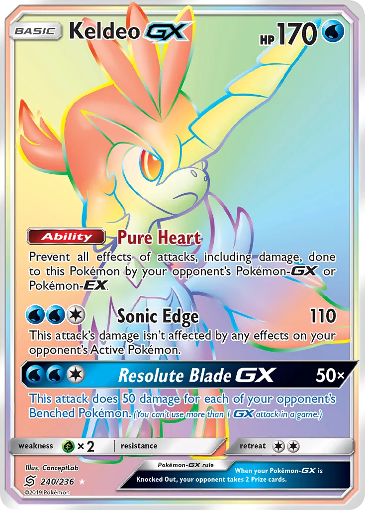 Keldeo-GX, Unified Minds #240/236