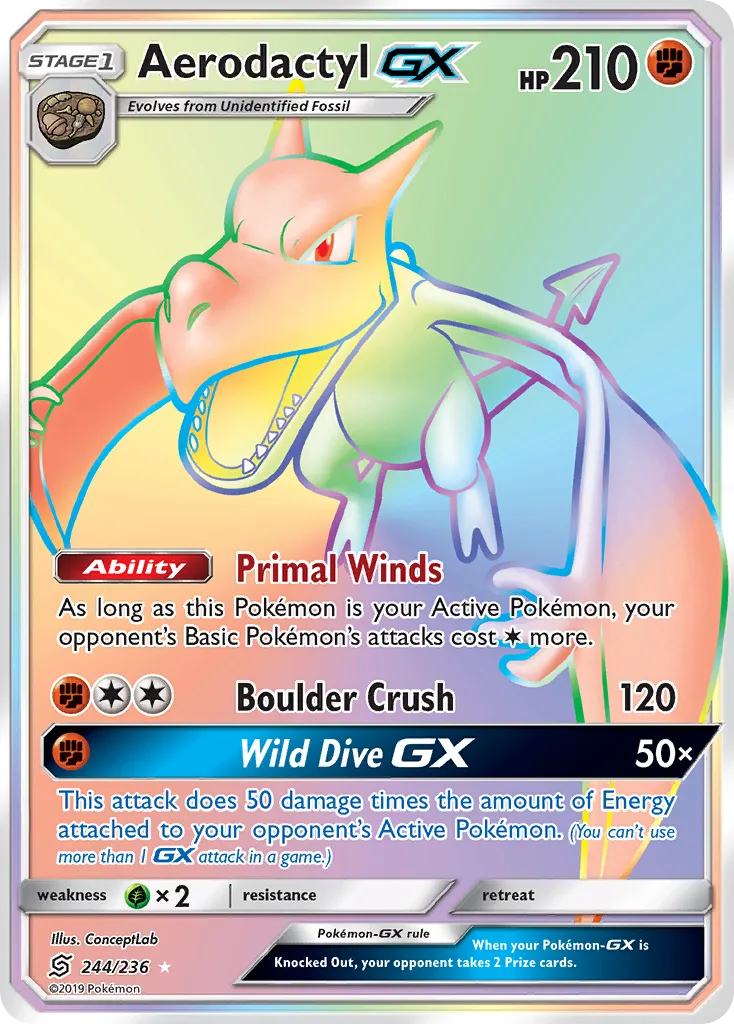 Aerodactyl-GX, Unified Minds #244/236