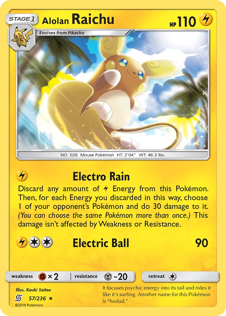 Alolan Raichu, Unified Minds #57/236