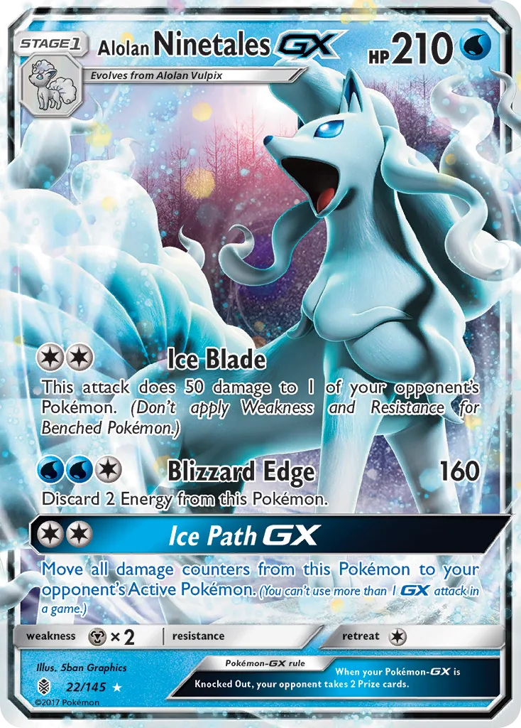 Alolan Ninetales-GX, Guardians Rising #22/145