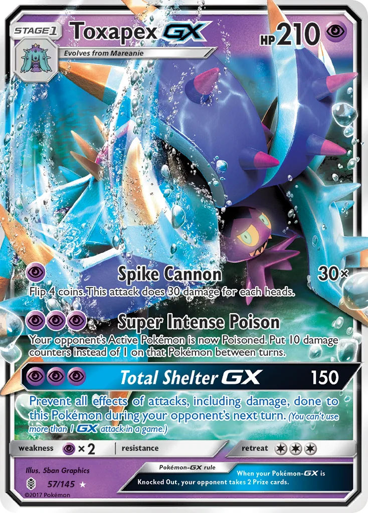 Toxapex-GX, Guardians Rising #57/145