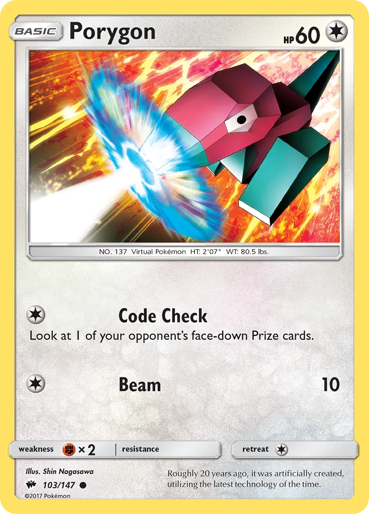Porygon, Burning Shadows #103/147