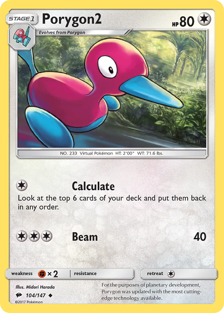 Porygon2, Burning Shadows #104/147