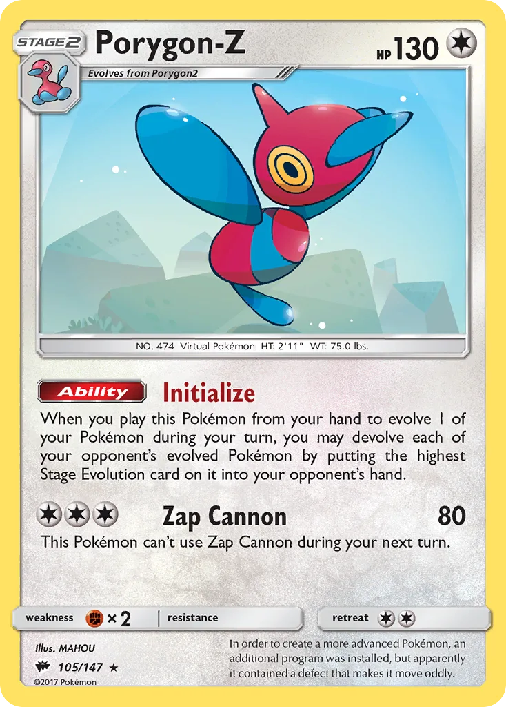 Porygon-Z, Burning Shadows #105/147