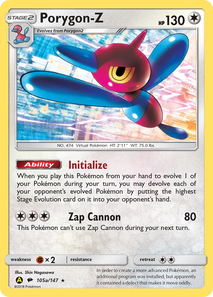 Porygon-Z, Burning Shadows #105a/147