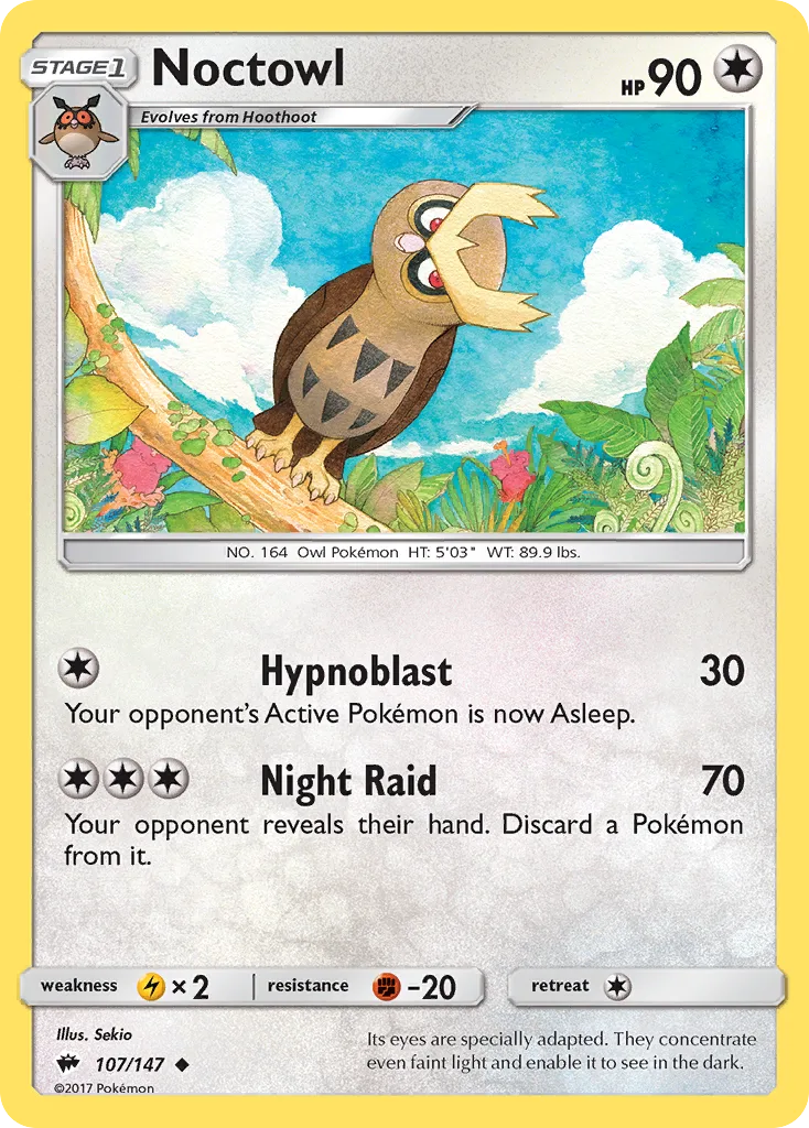 Noctowl, Burning Shadows #107/147