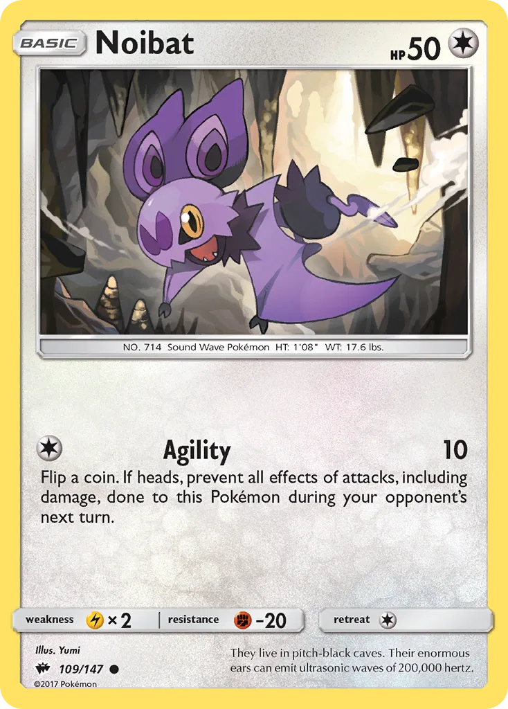 Noibat, Burning Shadows #109/147