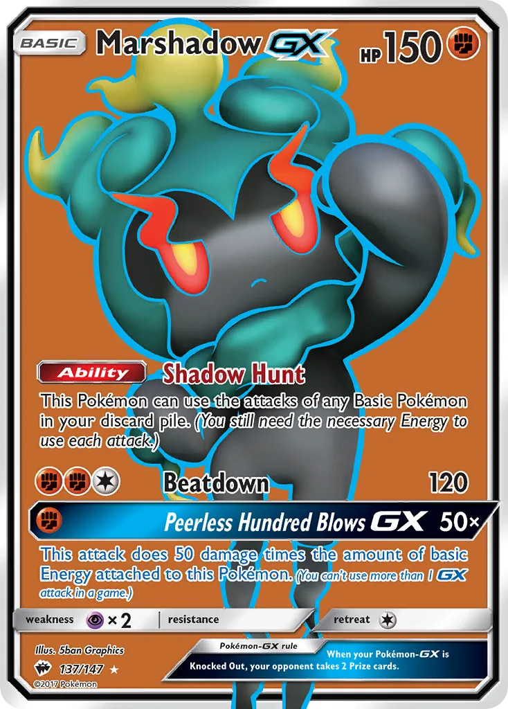 Marshadow-GX, Burning Shadows #137/147