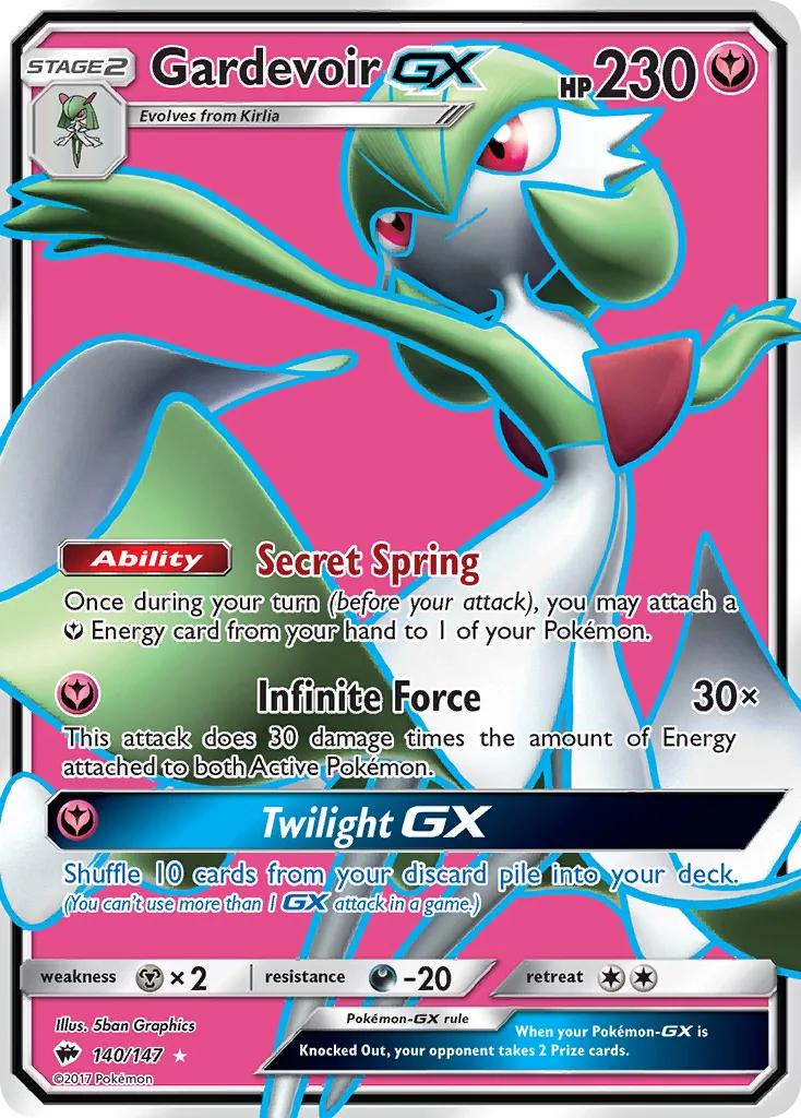 Gardevoir-GX, Burning Shadows #140/147
