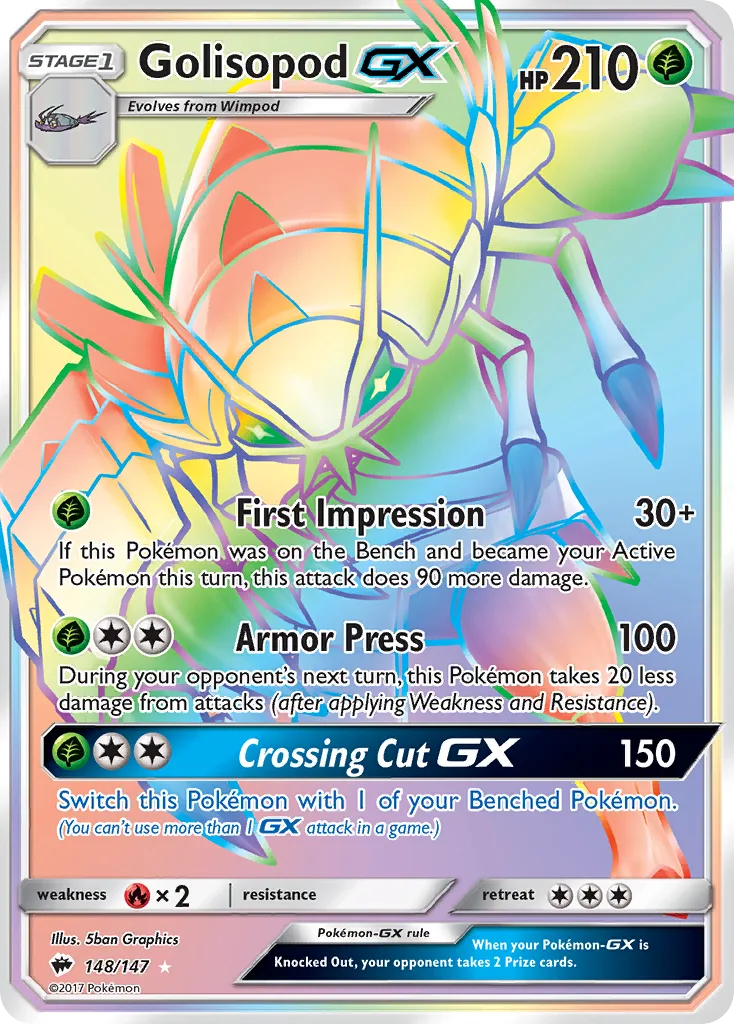 Golisopod-GX, Burning Shadows #148/147