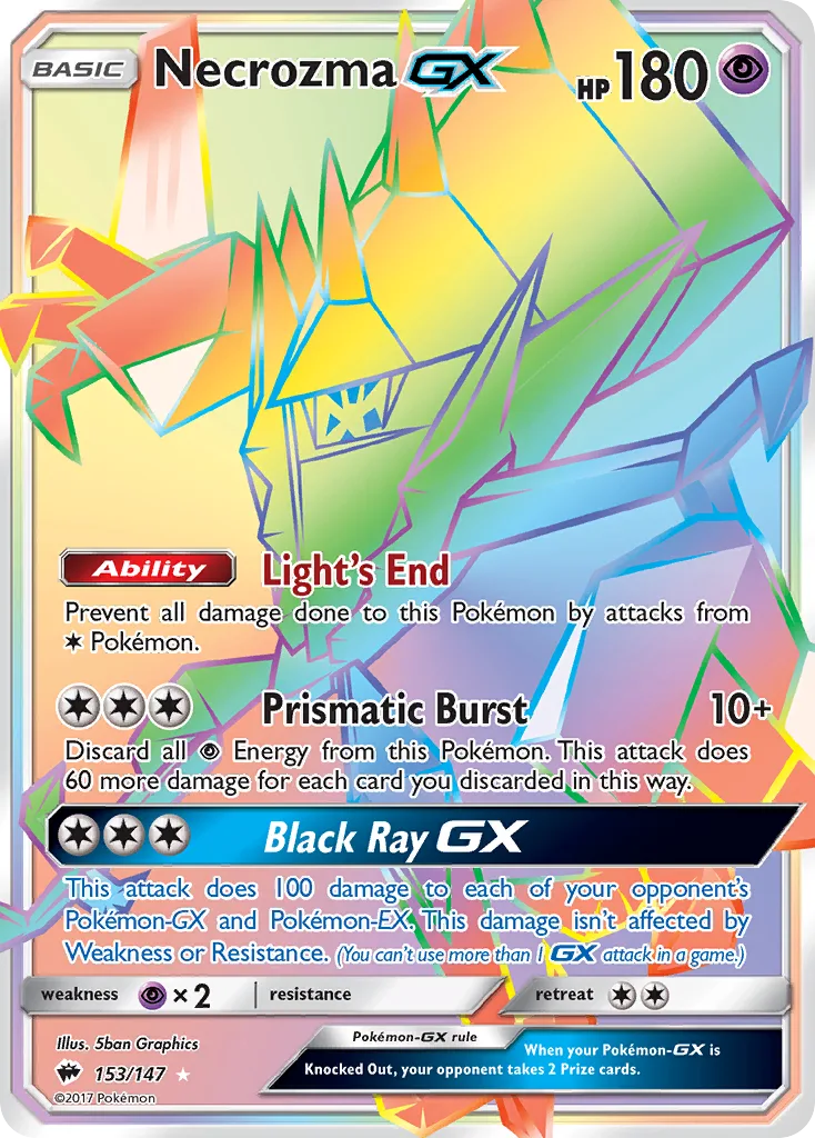 Necrozma-GX, Burning Shadows #153/147