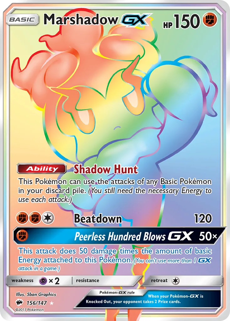 Marshadow-GX, Burning Shadows #156/147