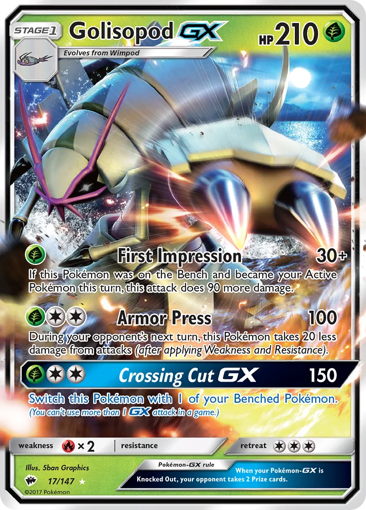 Golisopod-GX, Burning Shadows #17/147