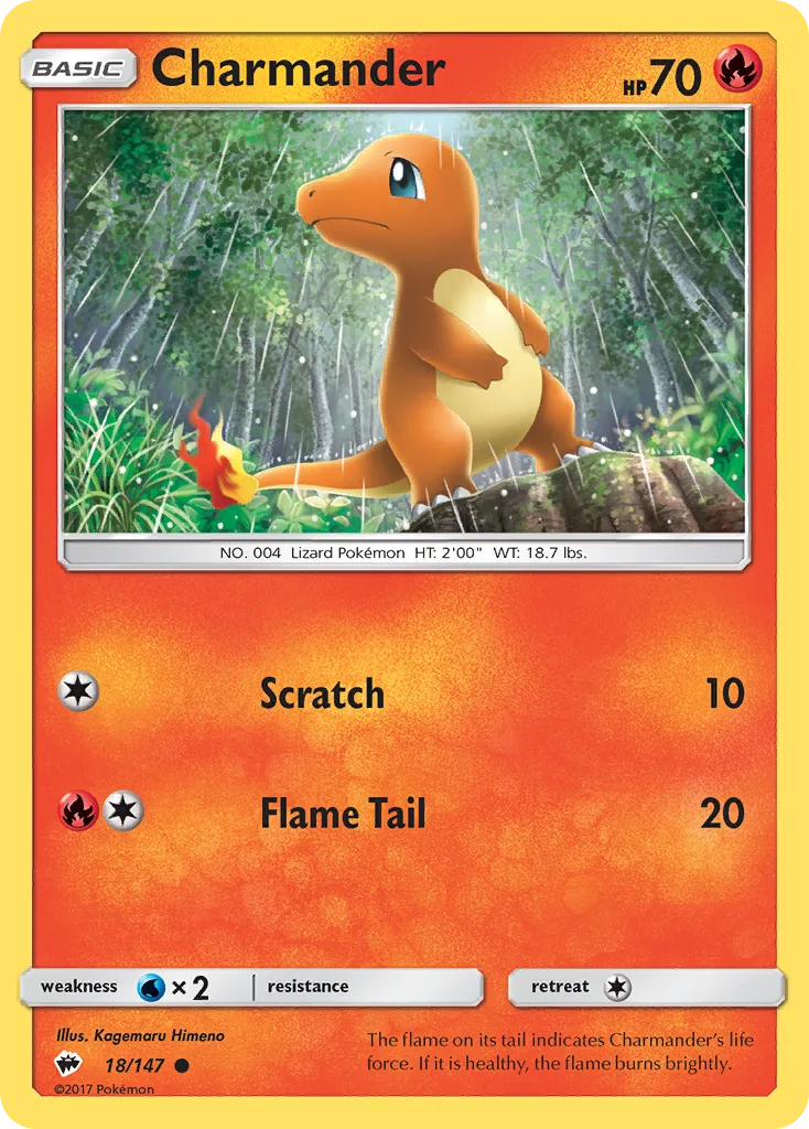 Charmander, Burning Shadows #18/147