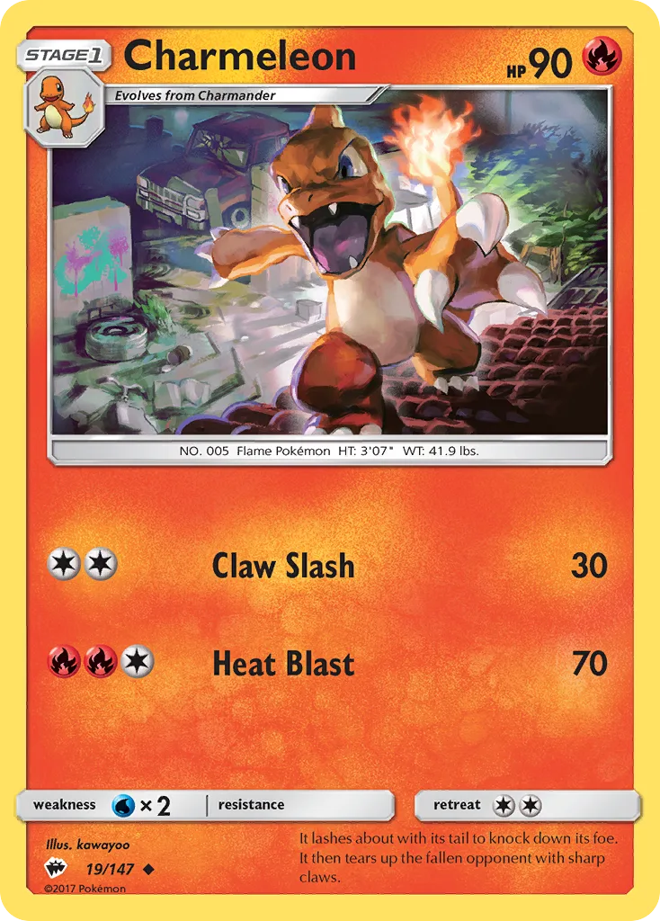 Charmeleon, Burning Shadows #19/147