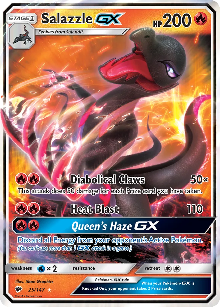 Salazzle-GX, Burning Shadows #25/147