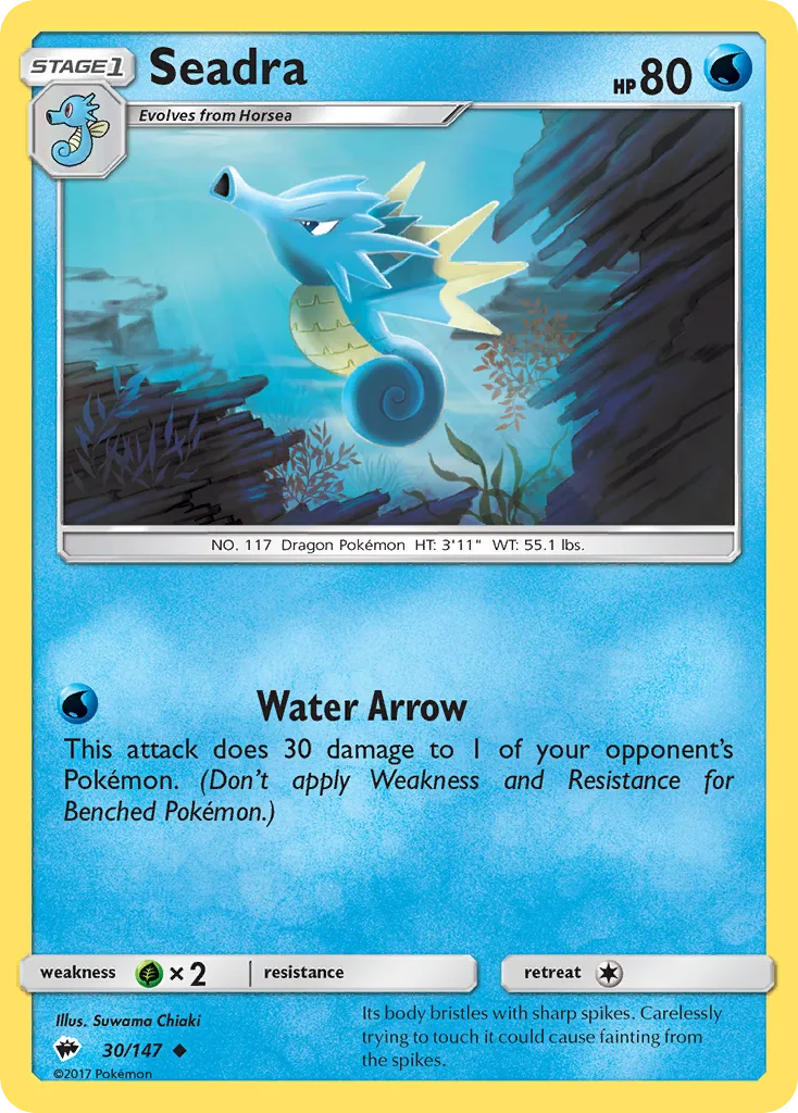 Seadra, Burning Shadows #30/147