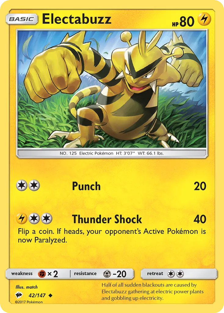 Electabuzz, Burning Shadows #42/147