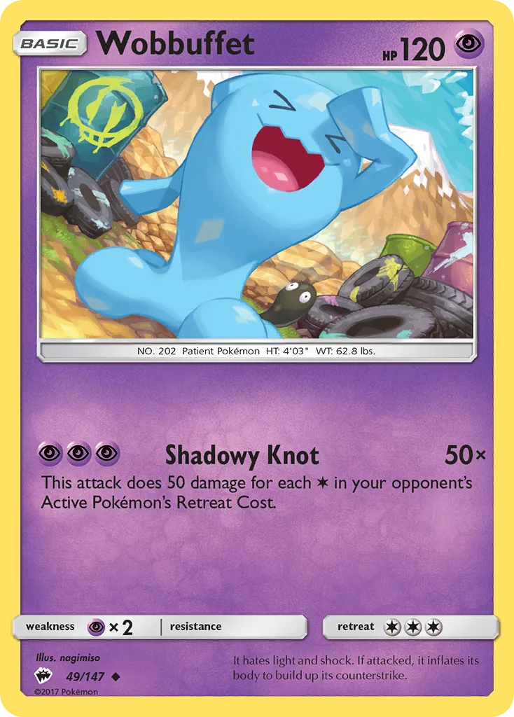 Wobbuffet, Burning Shadows #49/147