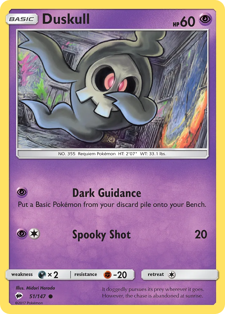 Duskull, Burning Shadows #51/147