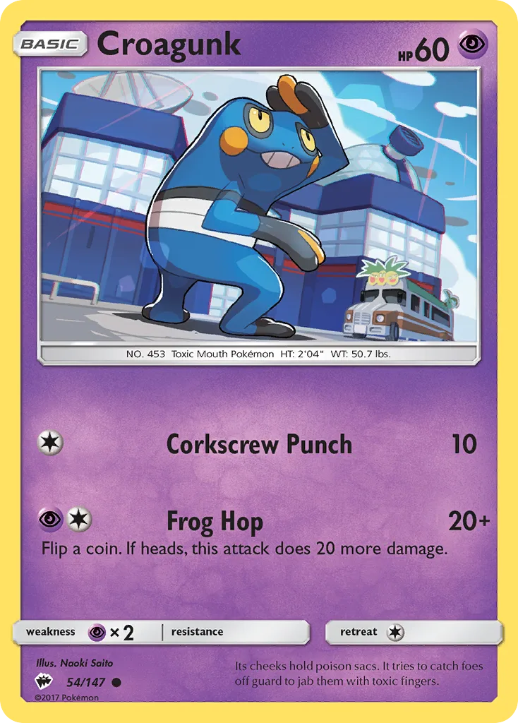 Croagunk, Burning Shadows #54/147
