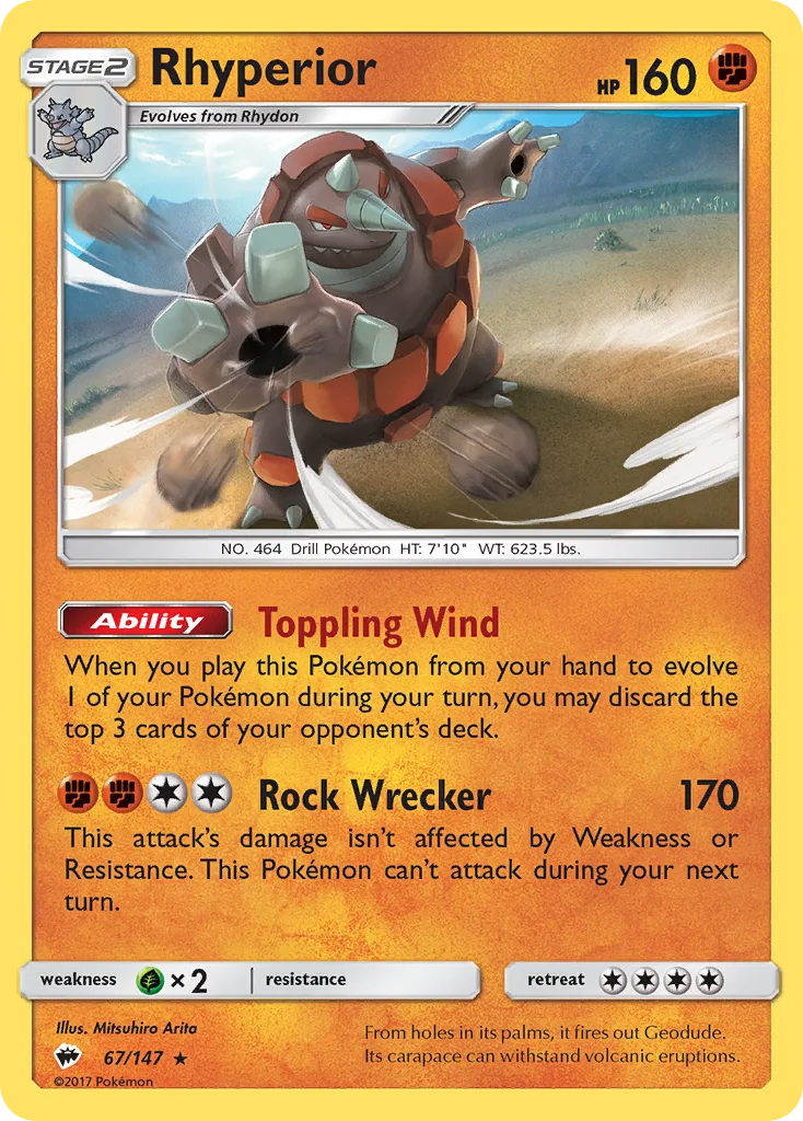Rhyperior, Burning Shadows #67/147