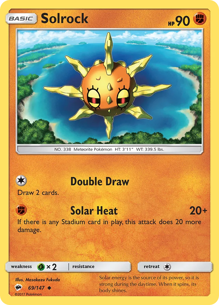 Solrock, Burning Shadows #69/147