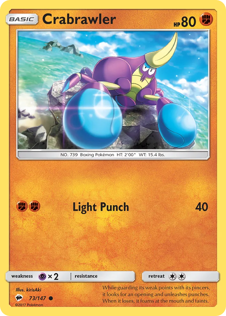 Crabrawler, Burning Shadows #73/147