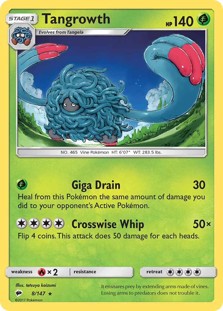Tangrowth, Burning Shadows #8/147