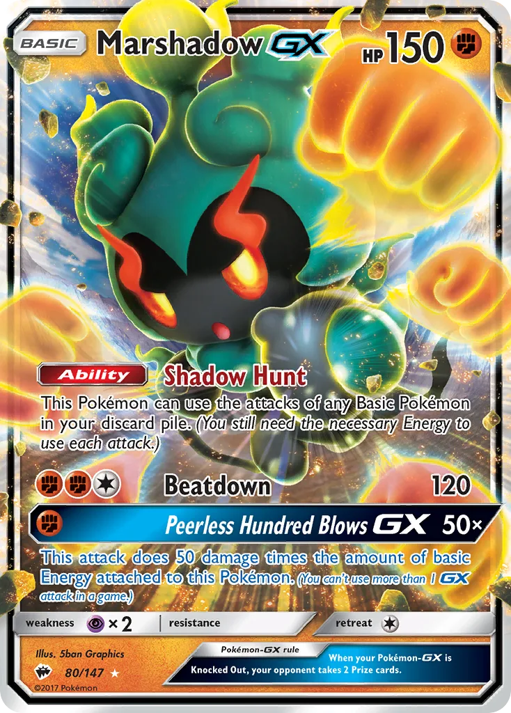 Marshadow-GX, Burning Shadows #80/147