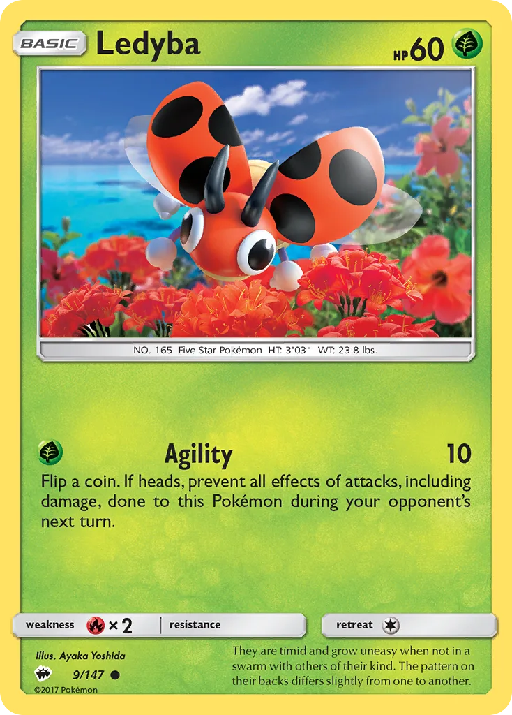 Ledyba, Burning Shadows #9/147