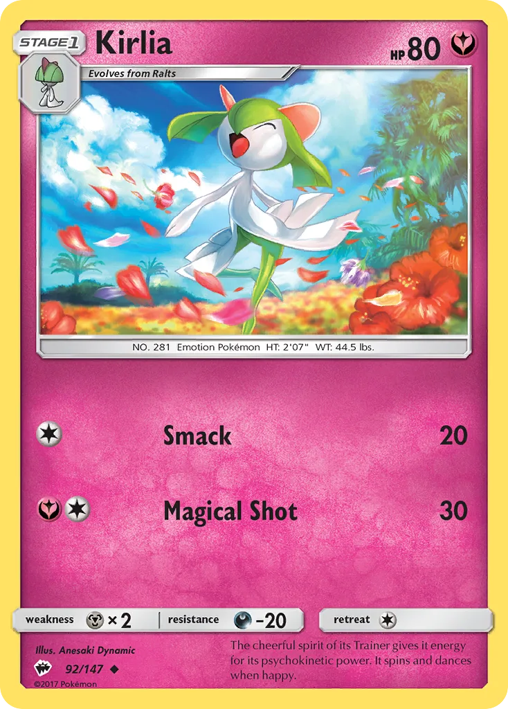 Kirlia, Burning Shadows #92/147