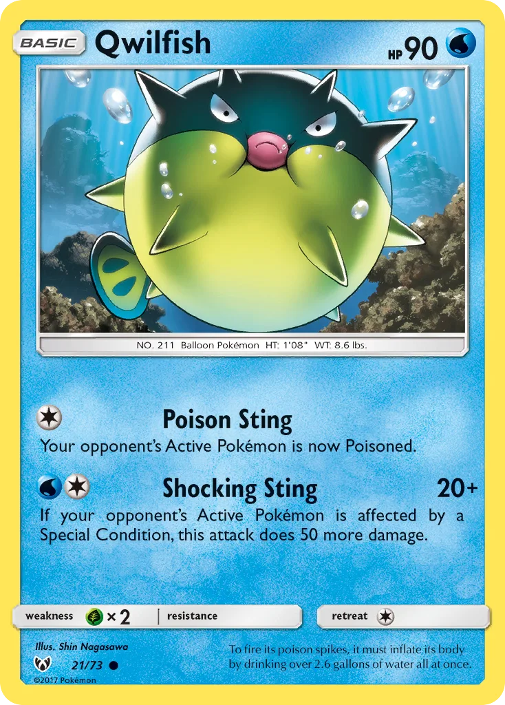 Qwilfish, Shining Legends #21/73