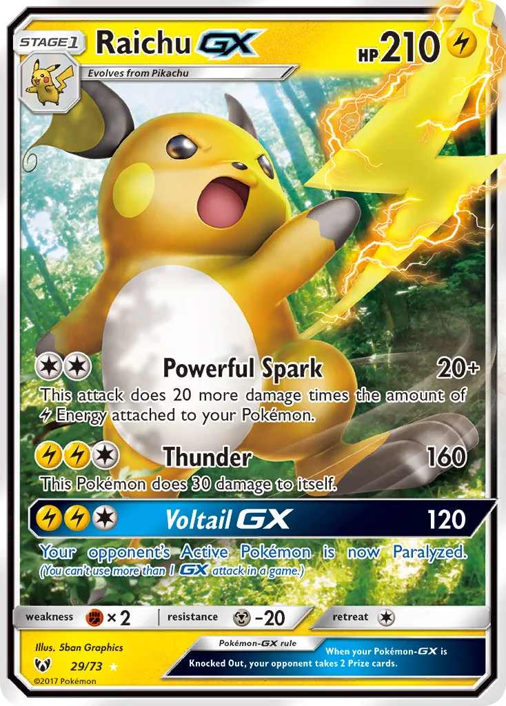 Raichu-GX, Shining Legends #29/73