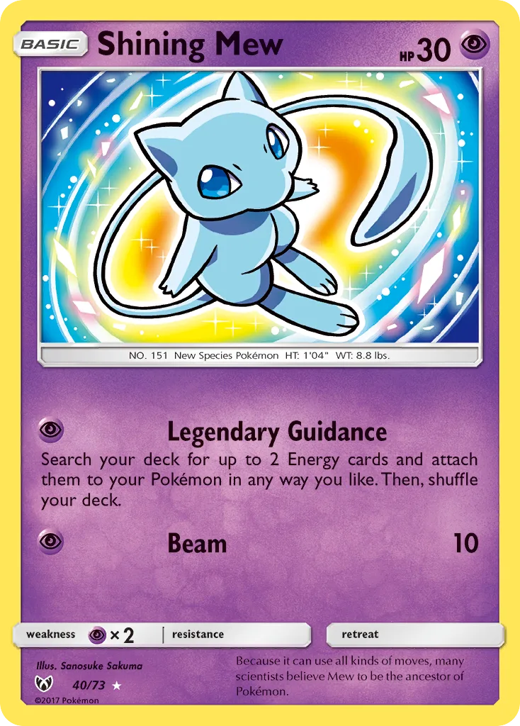 Shining Mew, Shining Legends #40/73