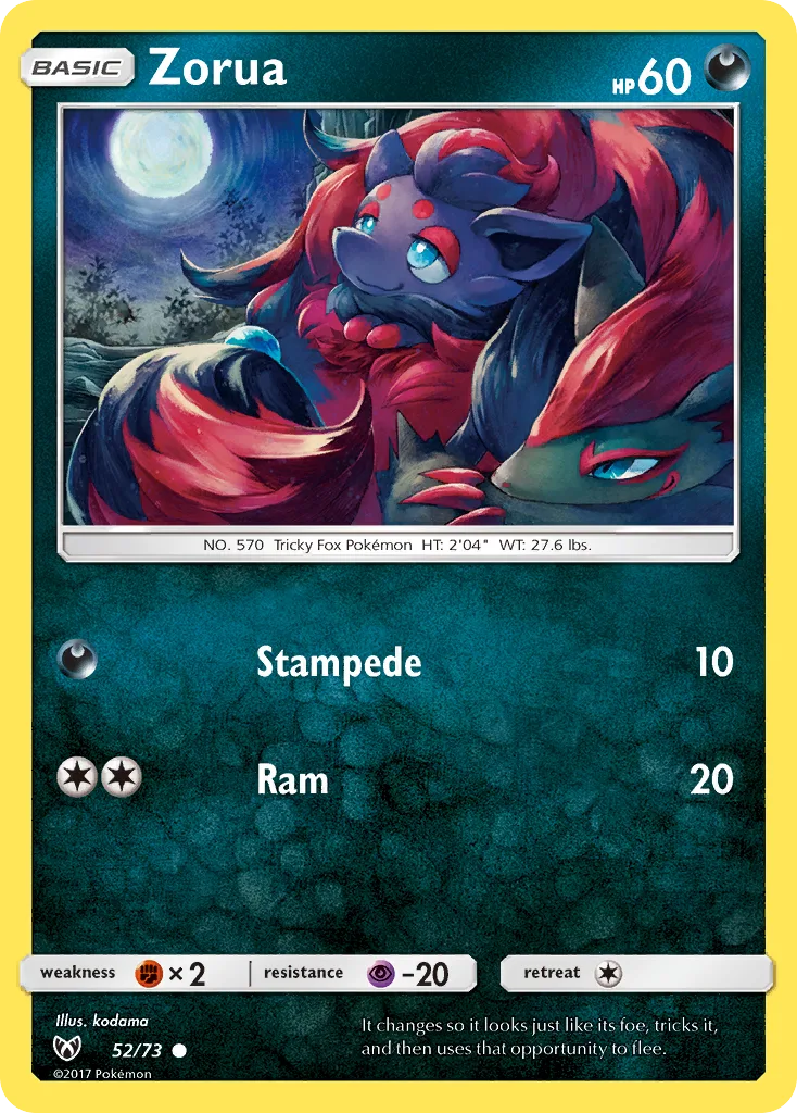 Zorua, Shining Legends #52/73