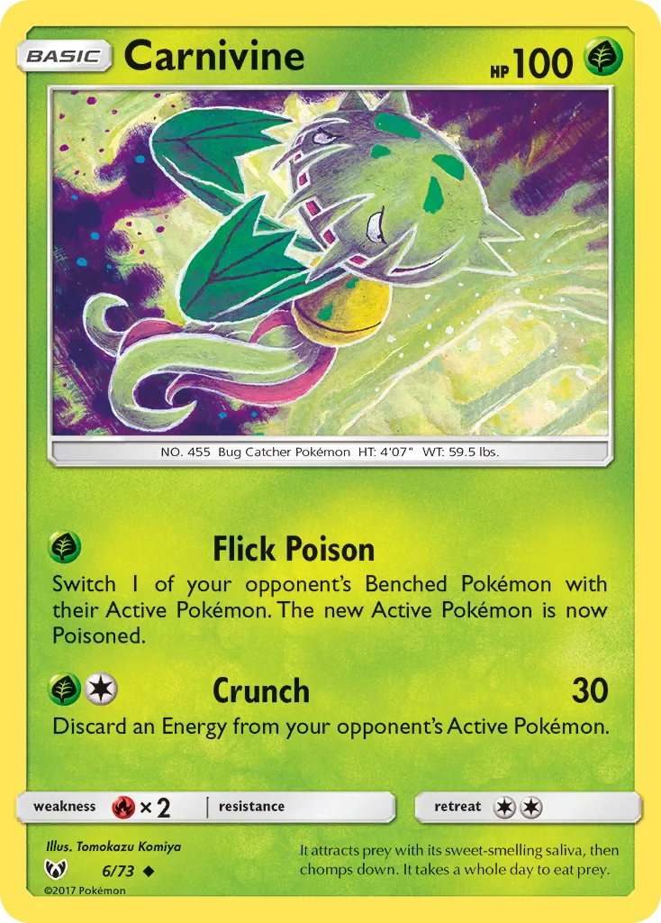 Carnivine, Shining Legends #6/73
