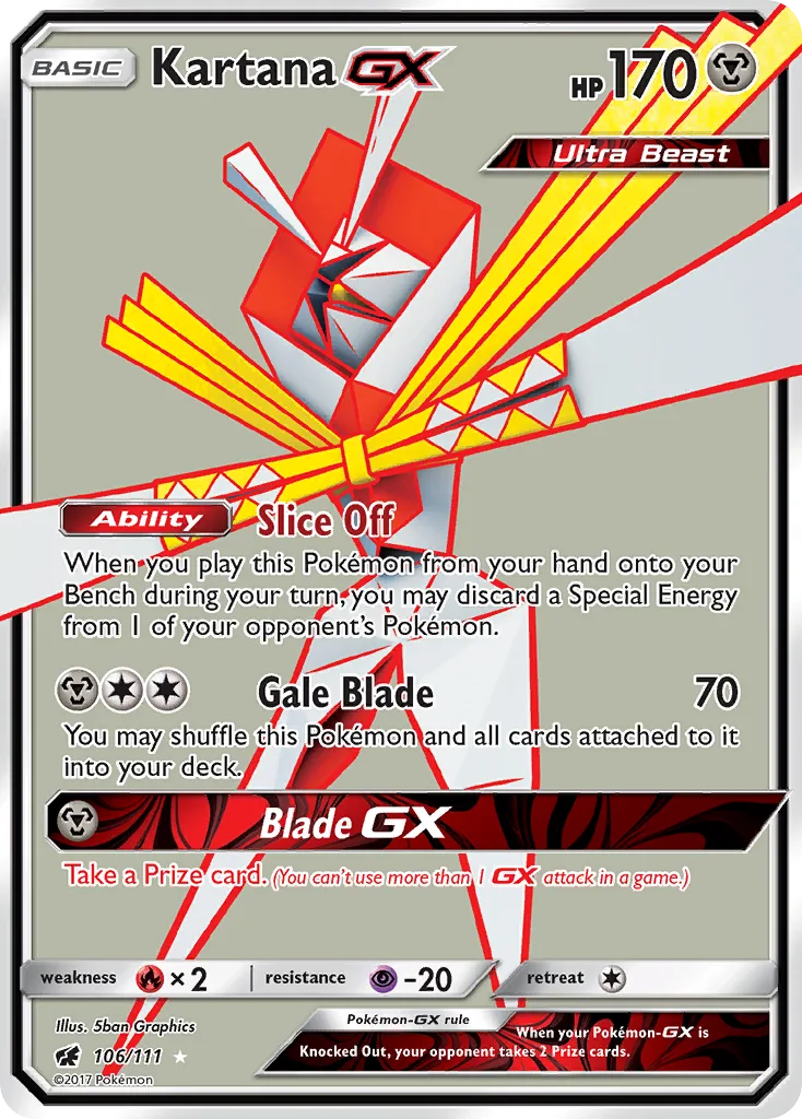 Kartana-GX, Crimson Invasion #106/111