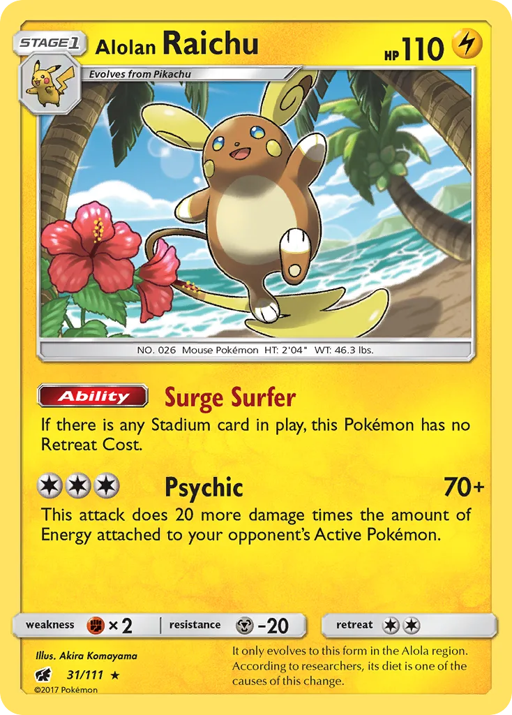 Alolan Raichu, Crimson Invasion #31/111