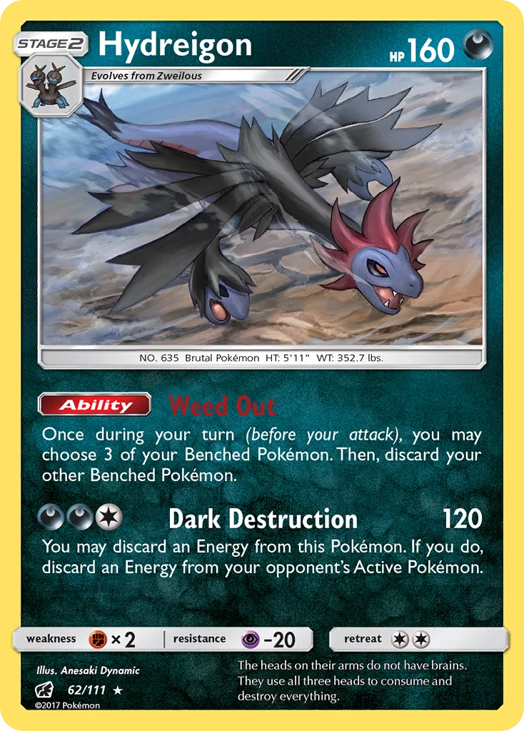 Hydreigon, Crimson Invasion #62/111
