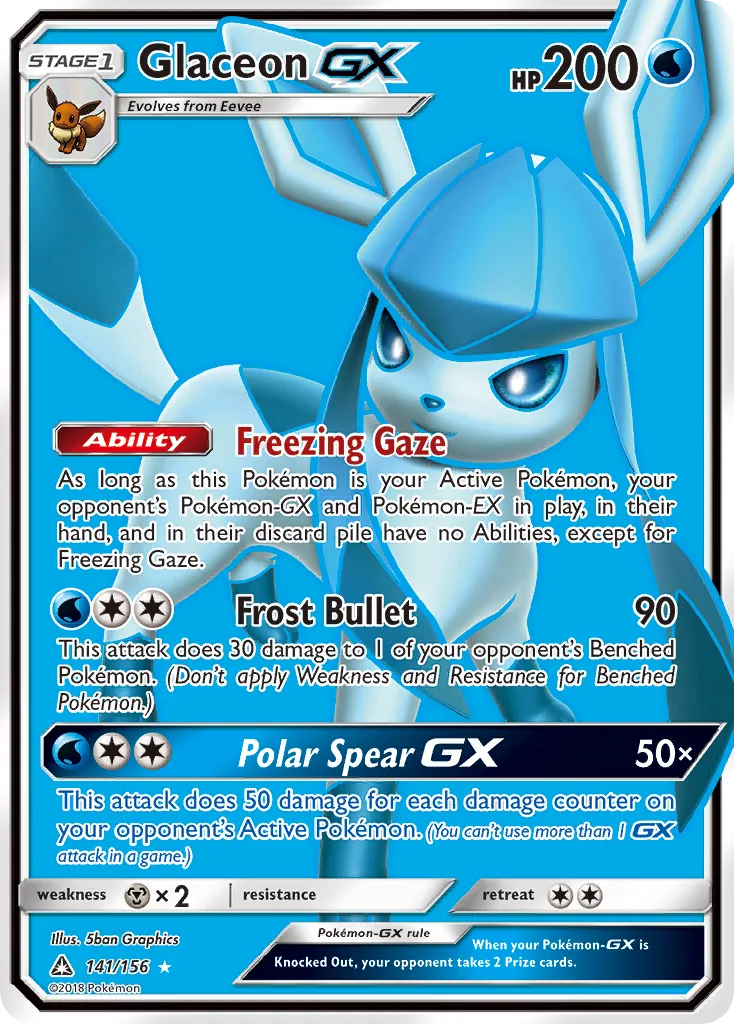 Glaceon-GX, Ultra Prism #141/156