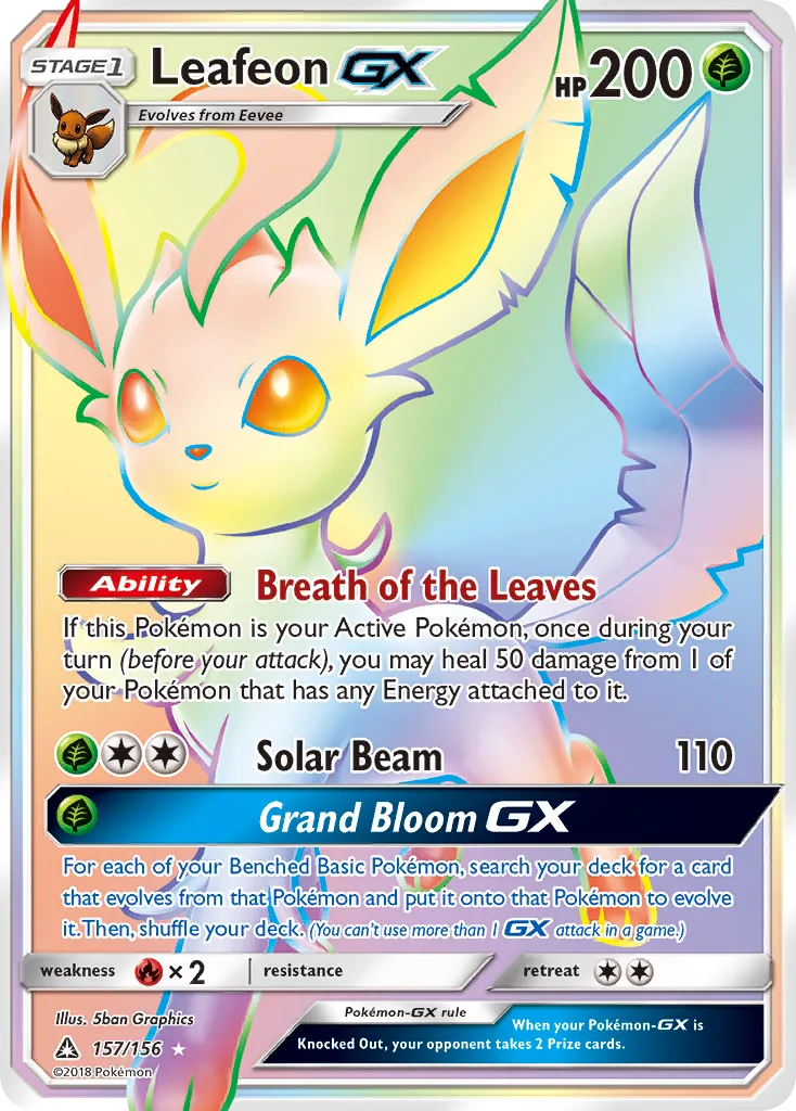 Leafeon-GX, Ultra Prism #157/156